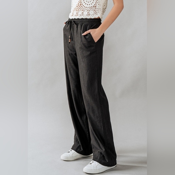 #26 🛑S,M,L NEW! MOST CHIC & FABULOUS Linen Drawstring Pants - Picture 2 of 6